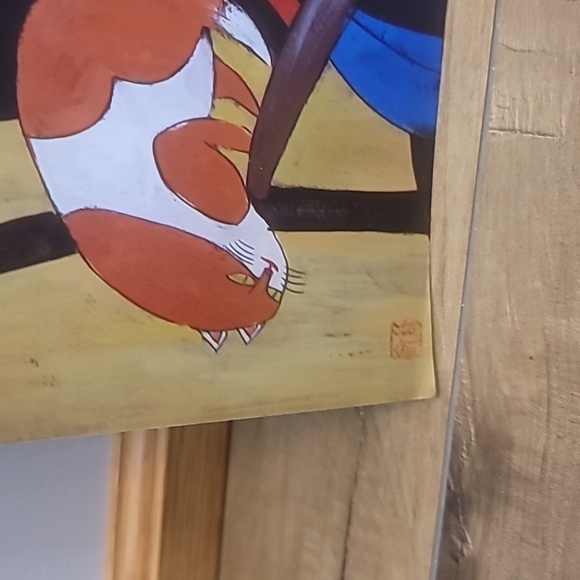 Shanghai lady with cats Asian themed art poster 11x14" - Picture 2 of 9